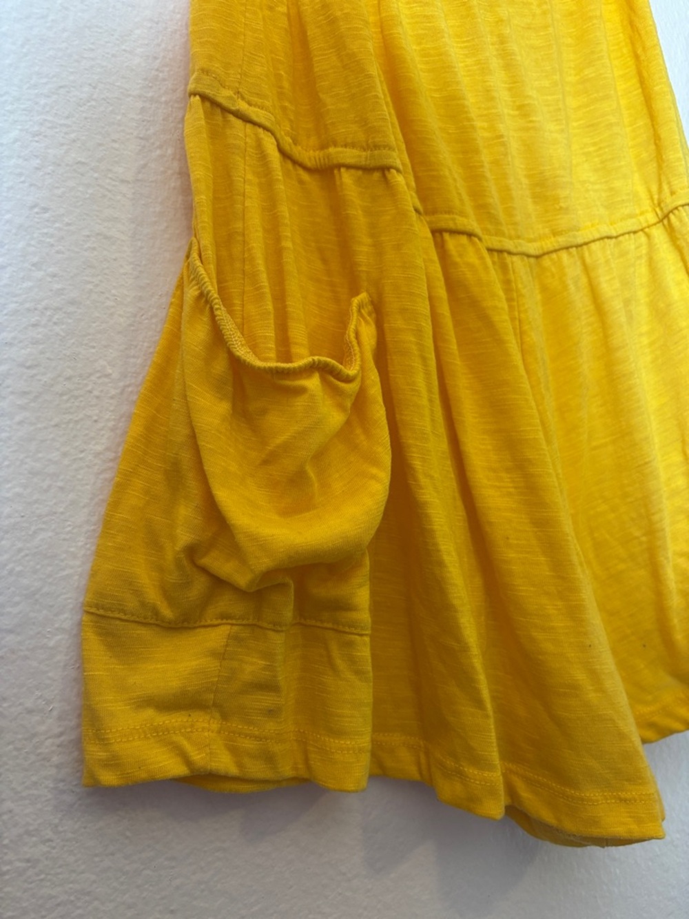 Derek Heart Women’s Y2K Yellow Strapless Summer Romper with Front Pockets Size M - Picture 6 of 8
